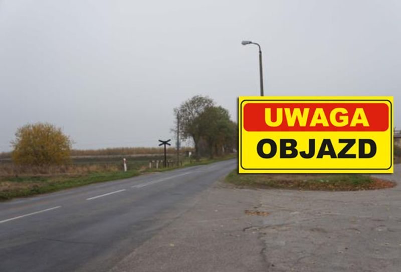 Od poniedziałku droga na odcinku Trzebiatów - Kłodkowo zamknięta. Wyznaczono objazd!