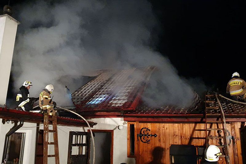 Pożar budynku gospodarczego w Mirosławicach