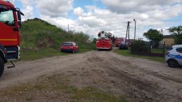 Pożar budynku jednorodzinnego w Lisowie. 7 jednostek straży pożarnej w akcji