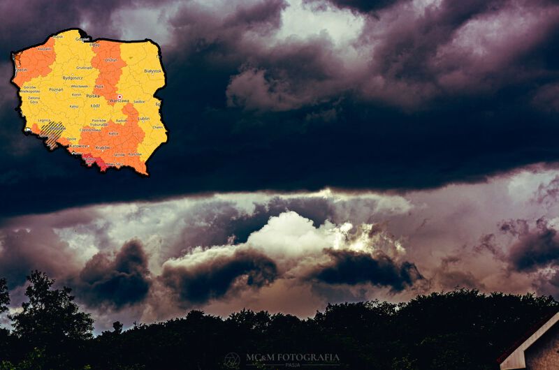 Uwaga na burze i silne opady deszczu. Ostrzeżenia IMGW dla całej Polski